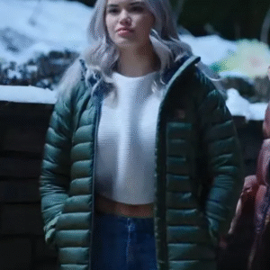 1up 2022 Vivian Lee Green Puffer Coat