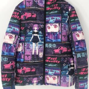 2 Fast Anime Puffer Jacket