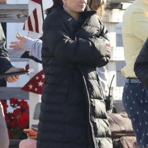 Amelia Sacks The Perfect Couple Black Puffer Coat