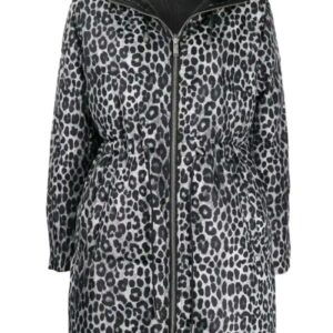 Leopard Print Puffer Coat