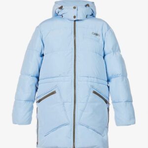 Logo Print Oversized Recycled Puffer Jacket