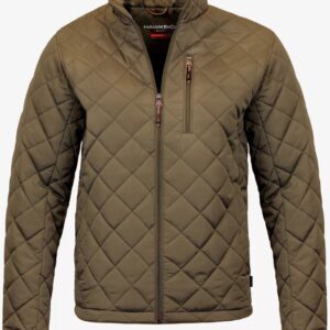 Men’s Diamond Quilted Olive Jacket