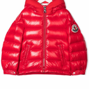 USA Red Logo-patch Puffer Jacket
