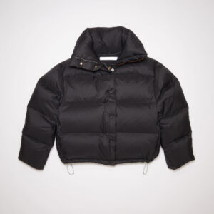 Black Regular Fit Down Unisex Jacket