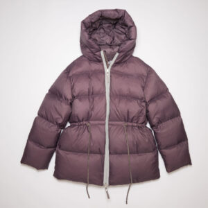 Mauve Purple Puffer Women Coat