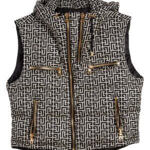 Logo Monogram Quilted Puffer Vest