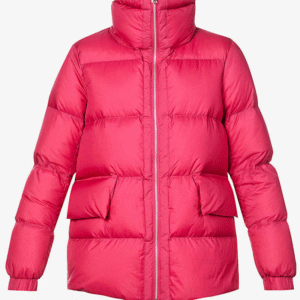 Quilted Duck Filled Shell Hooded Puffer Jacket