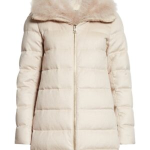 Down Puffer Removable Feather Coat