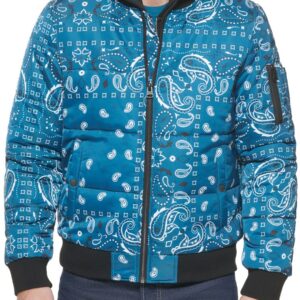 Water Resistant Quilted Bomber Jacket