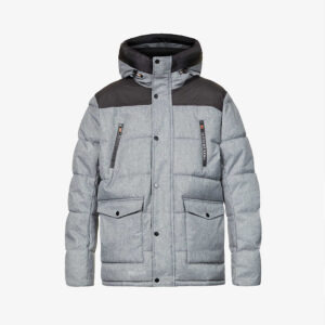 Quilted Padded Shell Hooded Puffer Jacket