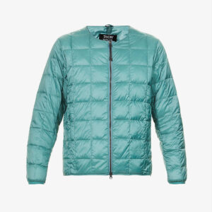 Padded Quilted Shell Down Blue Jacket